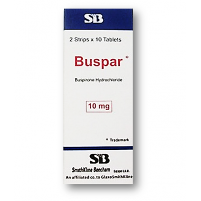BUSPAR 10 MG ( BUSPIRON ) 20 TABLETS